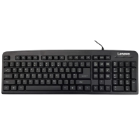 联想(Lenovo)K4800S键盘有线USB接口办公游戏家用台式机笔记本电脑通用 人体工学 防水 全尺寸104键