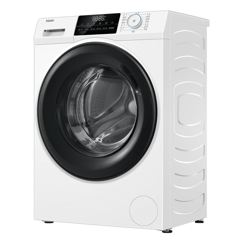 海尔Haier8公斤滚筒洗衣机 478超薄机身 525大筒径香薰除菌智能预约家用一级节能变频 白色 滚筒洗衣机小尺寸