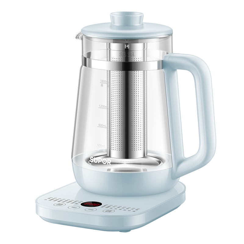 苏泊尔(SUPOR)养生壶1.8L多功能家用煮茶器烧水壶大容量电热保温一体泡茶316L不锈钢SW-18Y10