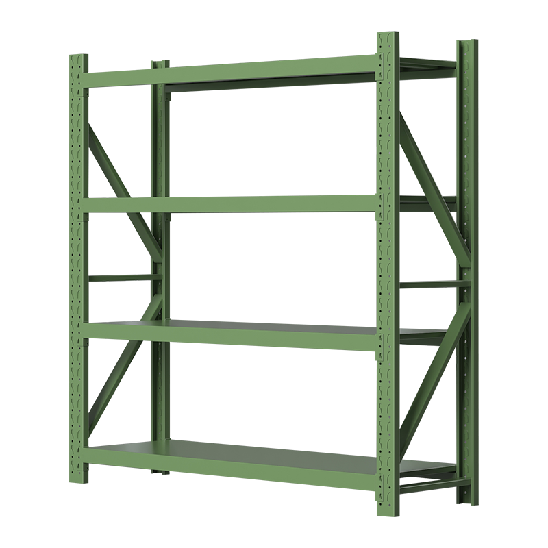居将 JJ4010305 仓储货架库房置物架重型货架军绿色主架1500*500*2000mm/300kg