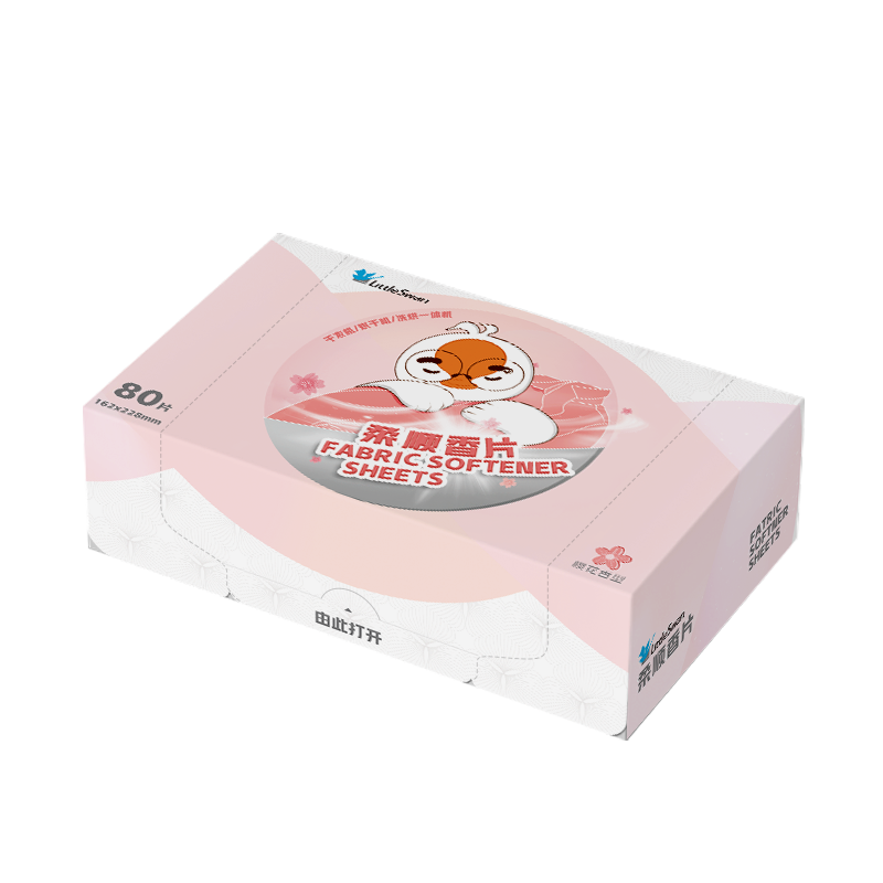 小天鹅(LittleSwan)烘干机香衣纸柔顺留香片 祛除衣物异味 抚皱柔顺香片 减少静电持久飘香80片