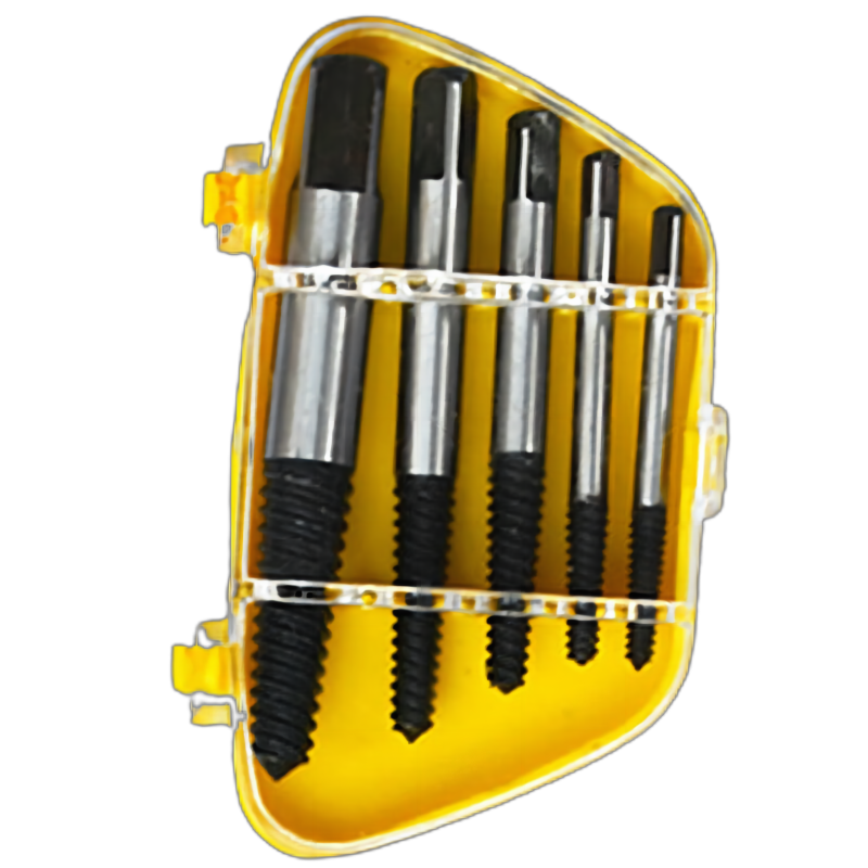 欧克 Ouke 断头螺丝取出器双头断丝取出器多规格取水管三角阀工具 (五件套 小 4-18mm)