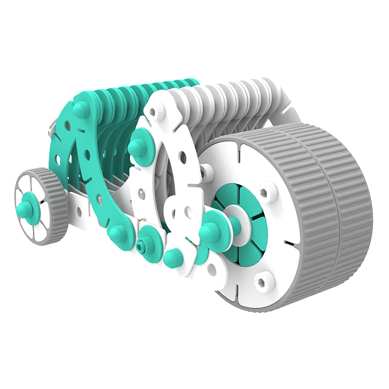 稚爱能构 乐享儿童玩具益智早教积木男女孩可爱跑车汽车拼装赛车智力玩具元旦节礼物稚爱能构