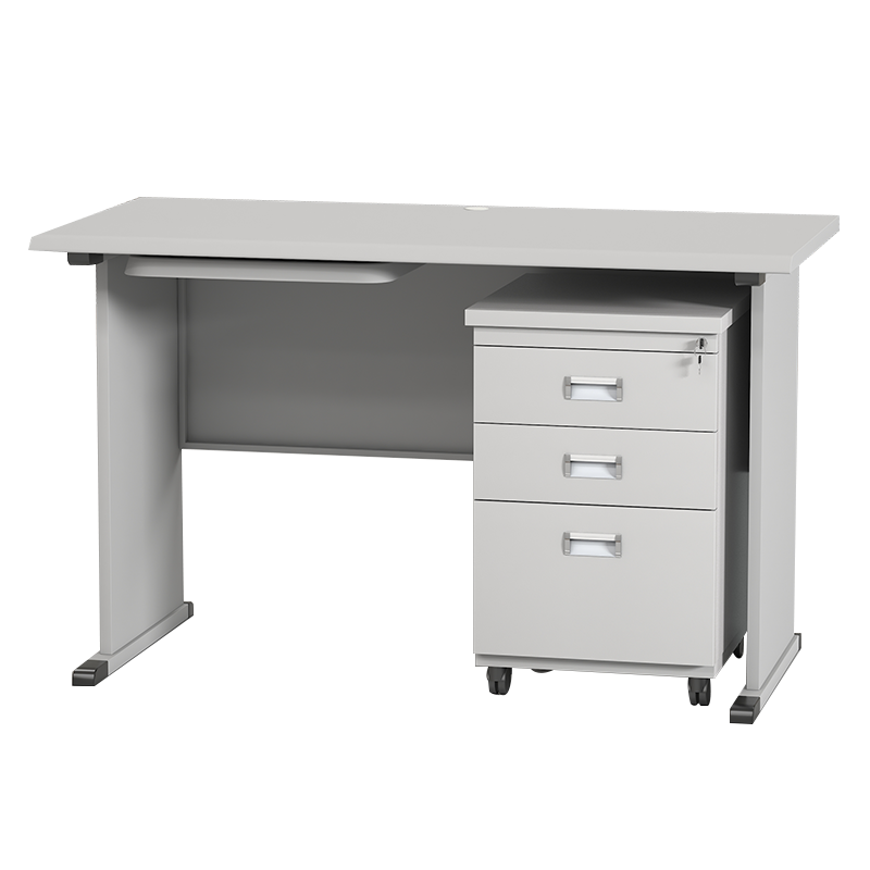 居将 JJ4010350 钢制办公桌职员桌员工桌学生写字台1.4米G款
