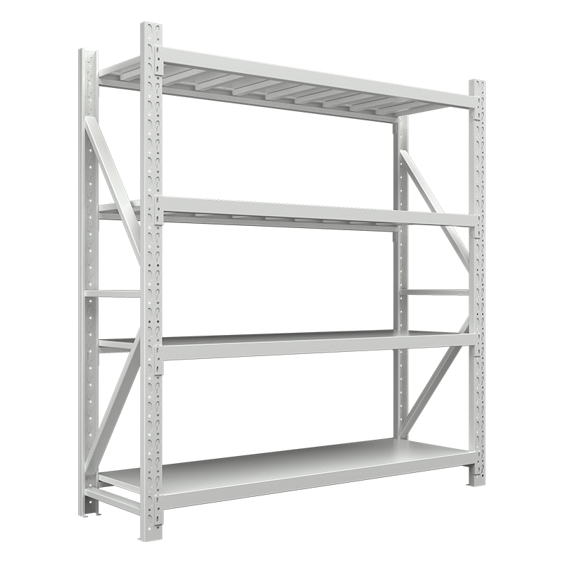洛泰远 仓储货架库房置物架重型货架灰白色主架2000*600*2000mm/500kg
