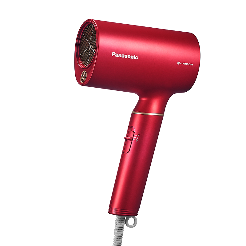 松下(Panasonic)电吹风机EH-JNA3E大功率高速大风力速干送老婆女友轻巧便携纳诺怡电吹风筒 红色