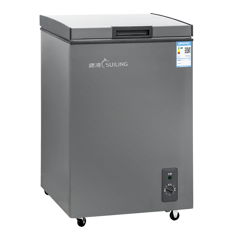 穗凌(SUILING) 92升 单温冷藏冷冻可转换 小冰柜卧式顶开门家用商用小冰箱 高效减霜80% BD-100K