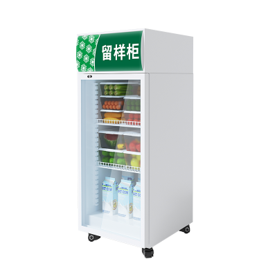 扬子270L食品留样柜带锁透明学校食堂单位酒店幼儿园留样柜冰箱展示柜保鲜柜小冰箱600*500*1750mm