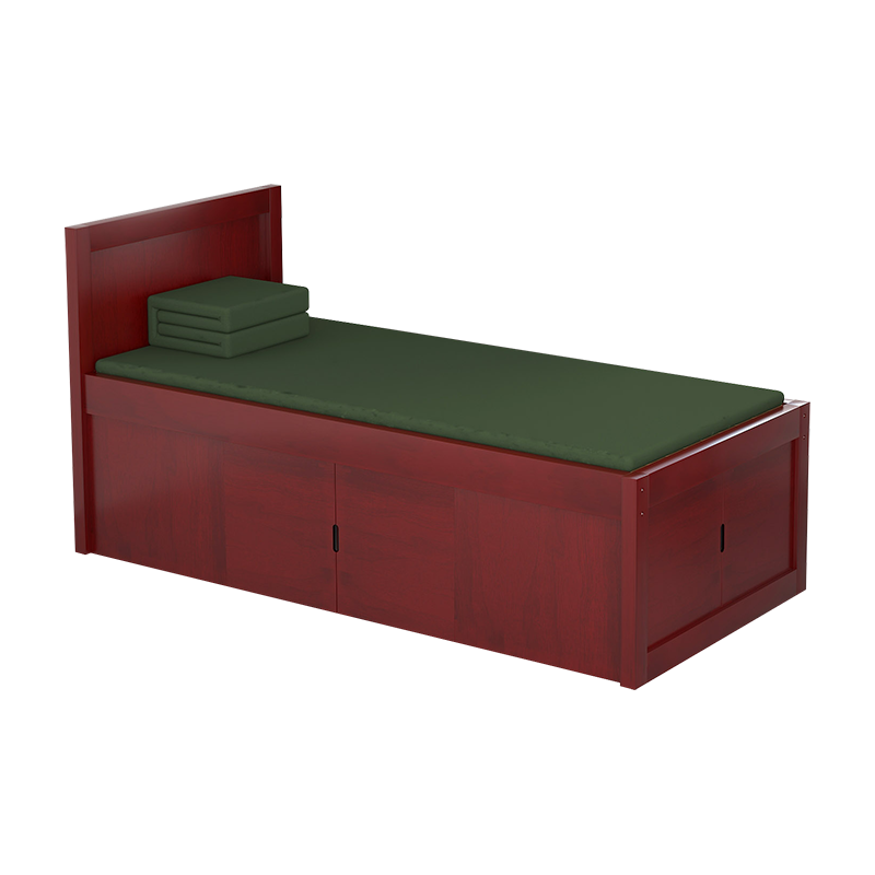 初嘉(CJ)单人床单层床木质公寓宿舍床营区家具单人床 C款