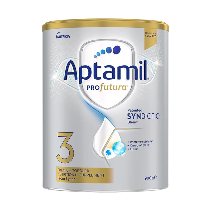 爱他美(Aptamil)白金澳洲版 幼儿配方奶粉 3段(12-36个月) 900g