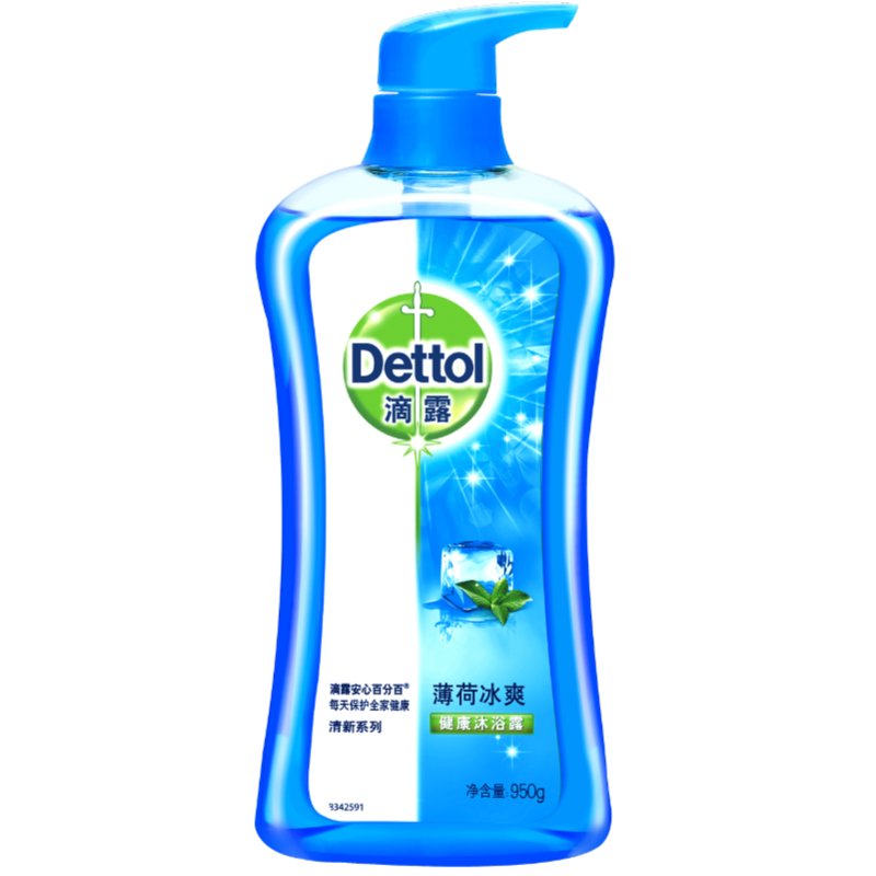 滴露(Dettol)海洋酷爽沐浴露950克 男女通用 温和滋润