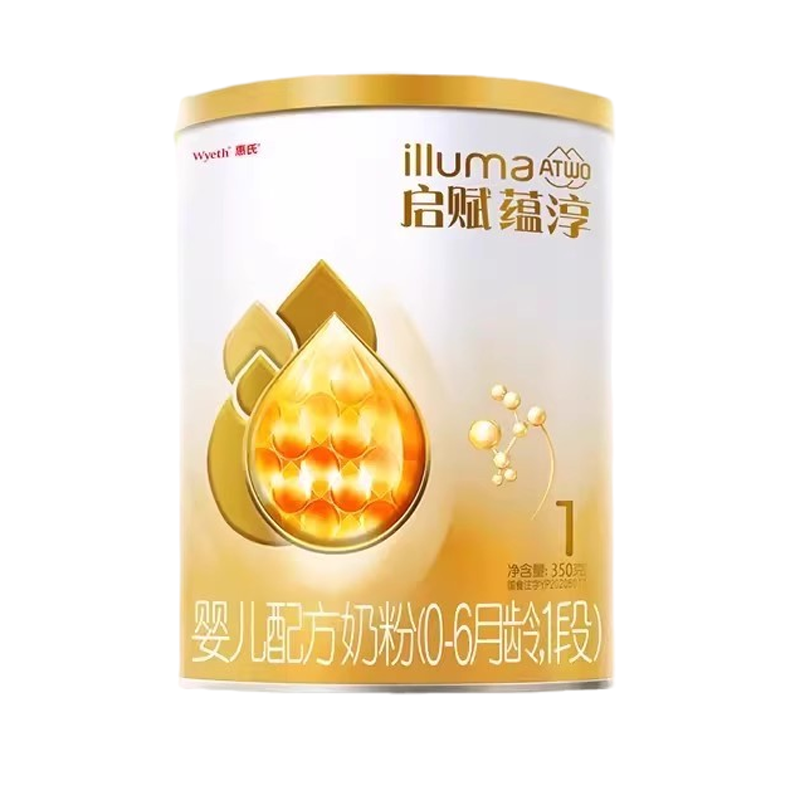 [24年4月产][旗舰店官方自营店]惠氏启赋蕴淳1段350g1罐装婴儿奶粉一段新生儿配方试用装亲和人体0-6个月原罐进口