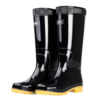 回力 高筒黑色雨靴807 黒色44码 水鞋塑胶套鞋 胶鞋防水防滑户外雨靴 (单位:双)