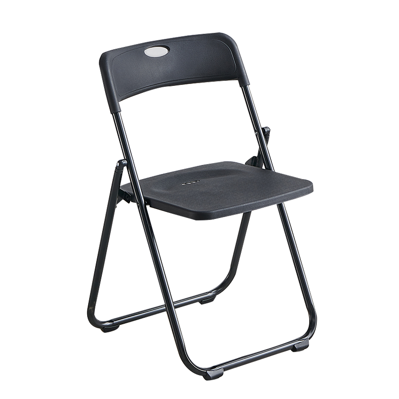 汉诺鑫威折叠椅餐椅培训会议椅靠背椅办公椅电脑椅宿舍椅3018全黑色