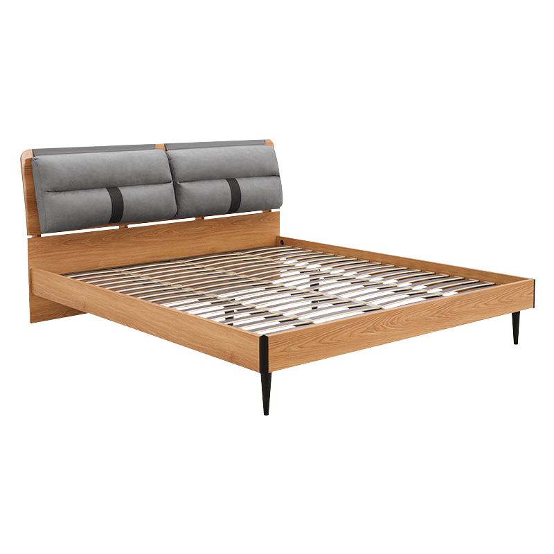 顾家家居现代简约板木日式高脚床主卧次卧双人床大床PT7505/7506 \30天发货