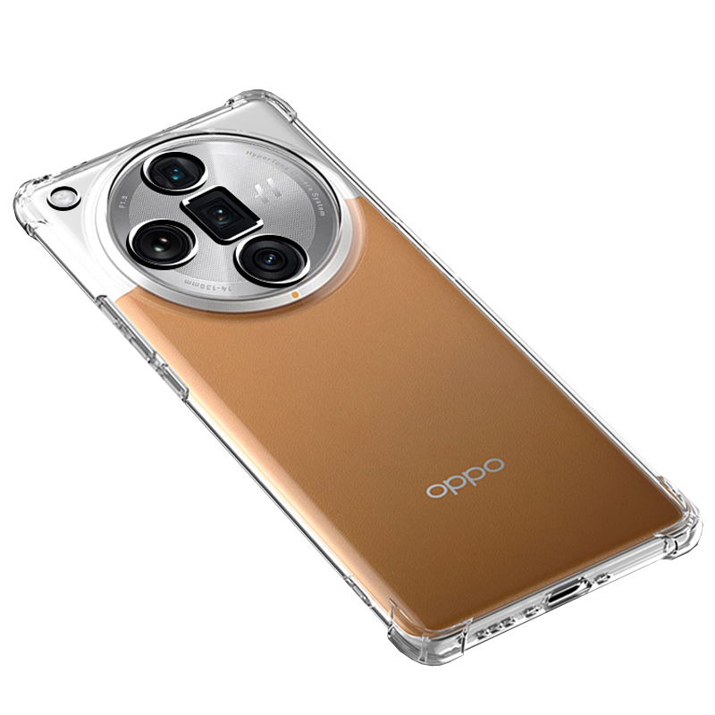 BOEEK 适用OPPO Find X7 Ultra手机壳findx7气囊防摔透明软壳简约男女个性创意新款镜头全包保护套