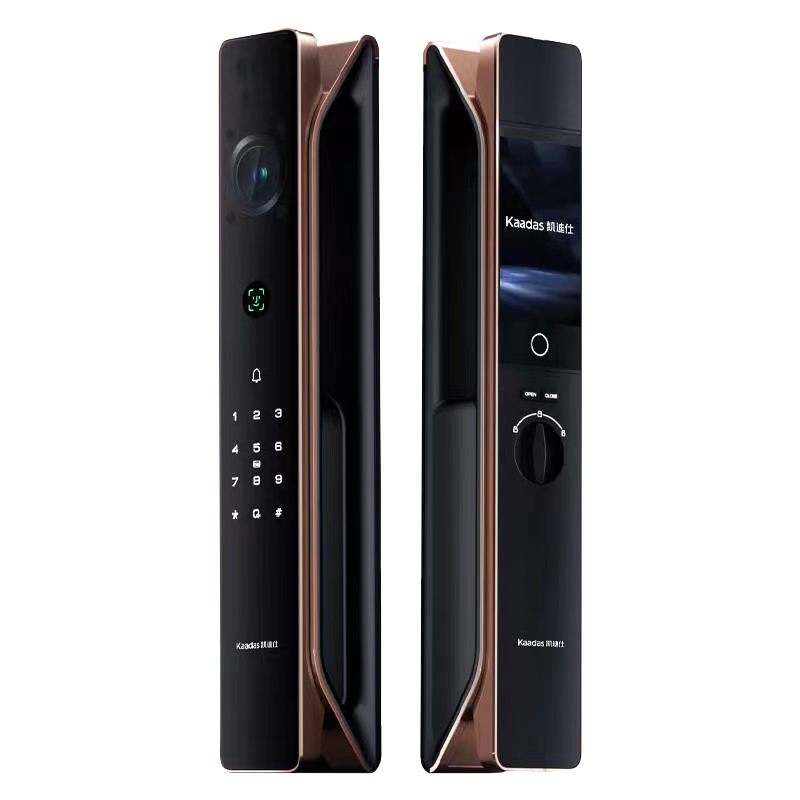 掌纹解锁/刷脸即开远程视频对讲室内查看增加夜视