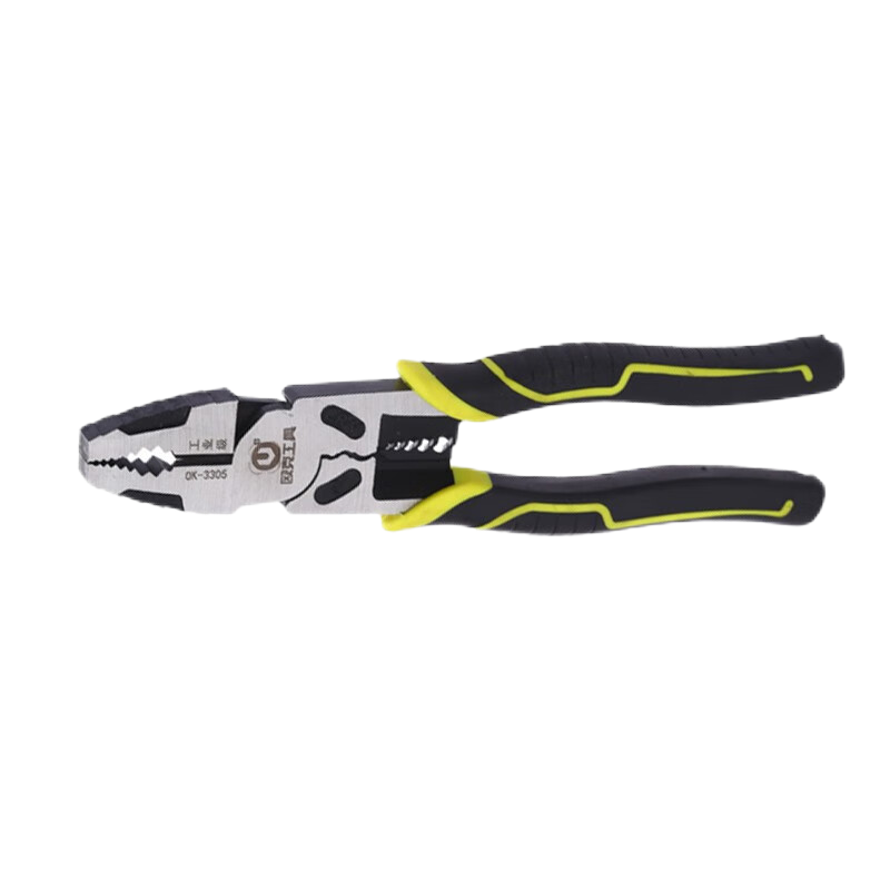 欧克(Ouke)剥线式钢丝钳手动省力钢丝钳9英寸225mm多功能剥线钢丝钳多用钳子(OK-3305)