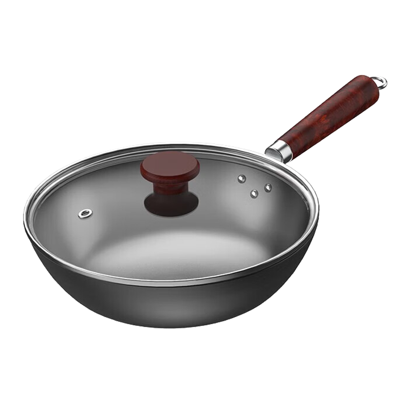 苏泊尔(SUPOR)炒锅精铁锅无涂层不锈炒菜锅燃气灶明火电磁炉通用VC32BH01 32cm