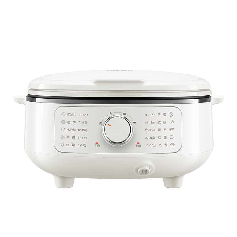 苏泊尔(SUPOR)电饼铛家用2200W功率 上下可拆多功能 蒸锅火锅炒锅 烙饼锅加深大火力可调 JT2828R864