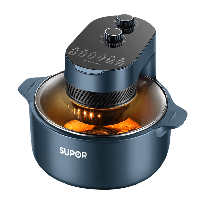 苏泊尔(SUPOR)ZMD安心系列 环形可视天窗 5L容量 蒸汽嫩炸 高温无油烹炸 冷热风双循环空气炸锅KJ50DQ75