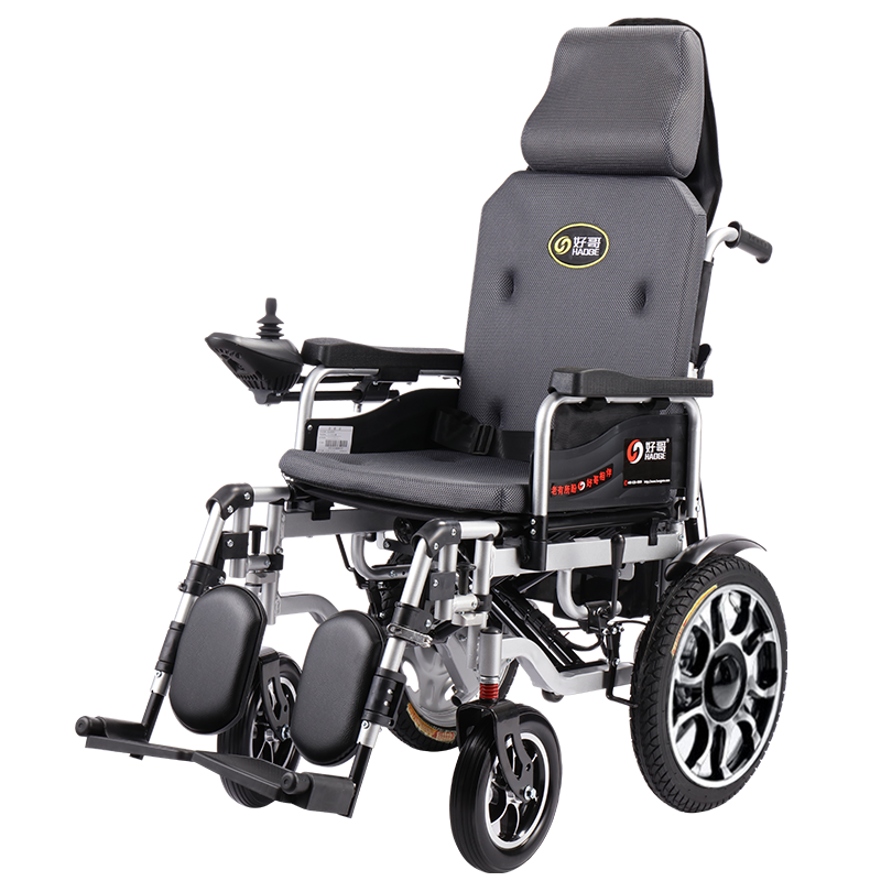 好哥电动轮椅可折叠轻便全躺智能全自动老年残疾人便携四轮代步车减震[手动全躺][40A锂电池][续航40-50公里]