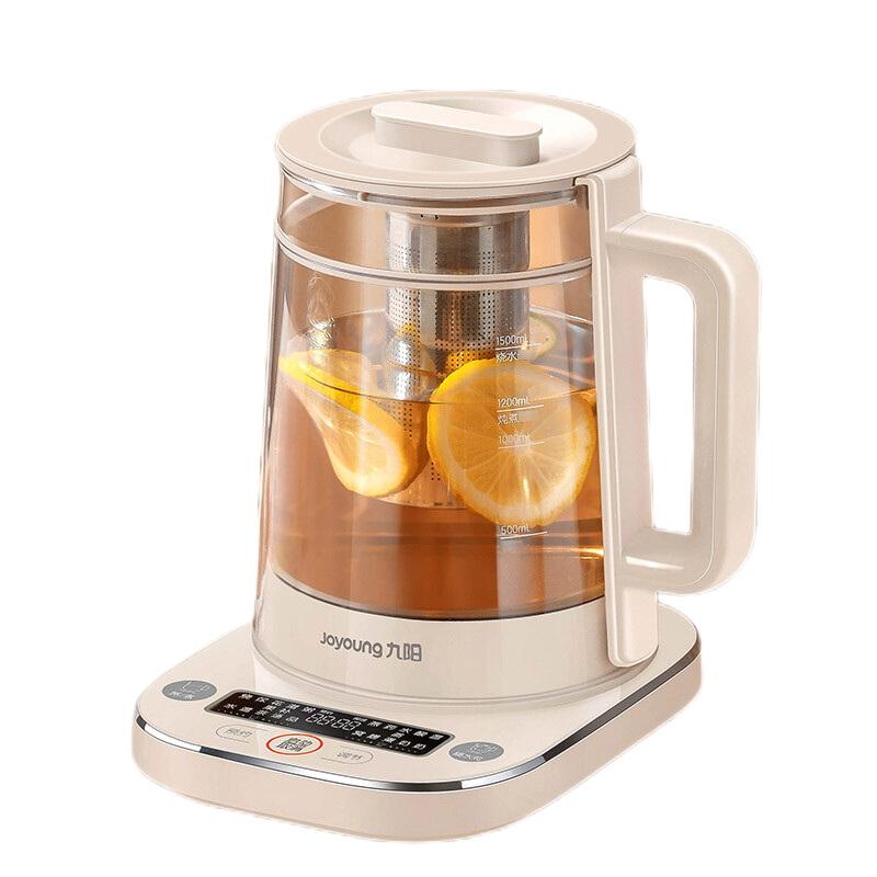 九阳(Joyoung)养生壶煮茶器煮茶壶电水壶热水壶烧水壶电热水壶迷你玻璃花茶壶 K15D-WY730