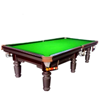 韦步S600标准美式台球桌 成人高配中式台球桌球厅家用可选(带集球器)