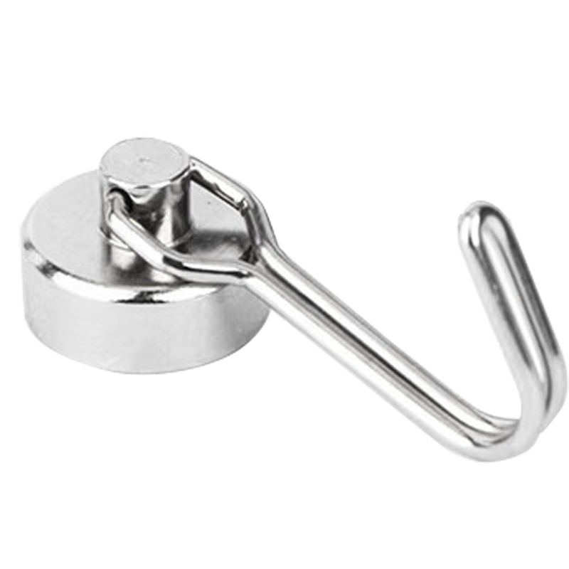 米奇特工钕铁硼强磁吸铁石挂钩 KNG25(拉力22KG)360度旋转