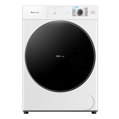 松下(Panasonic)滚筒洗衣机全自动10公斤洗烘一体机 水氧泡沫净除菌空气洗除屑净烘减震 XQG100-SD150