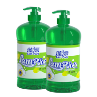 蓝漂1KG柠檬香型洗洁精(透明瓶装)