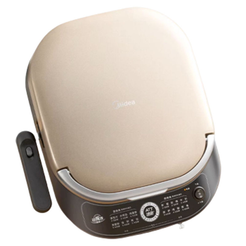 美的(Midea)电饼铛 家用双面加热加深烤盘大火力 上下盘可拆洗 烙饼煎饼三明治早餐机蒸汽煎烤机MC-JKE3070