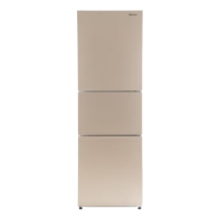 松下(Panasonic)270升三门冰箱60cm超薄 宽幅变温 银离子除菌 3D立体风冷NR-C282WX-N 磨砂金