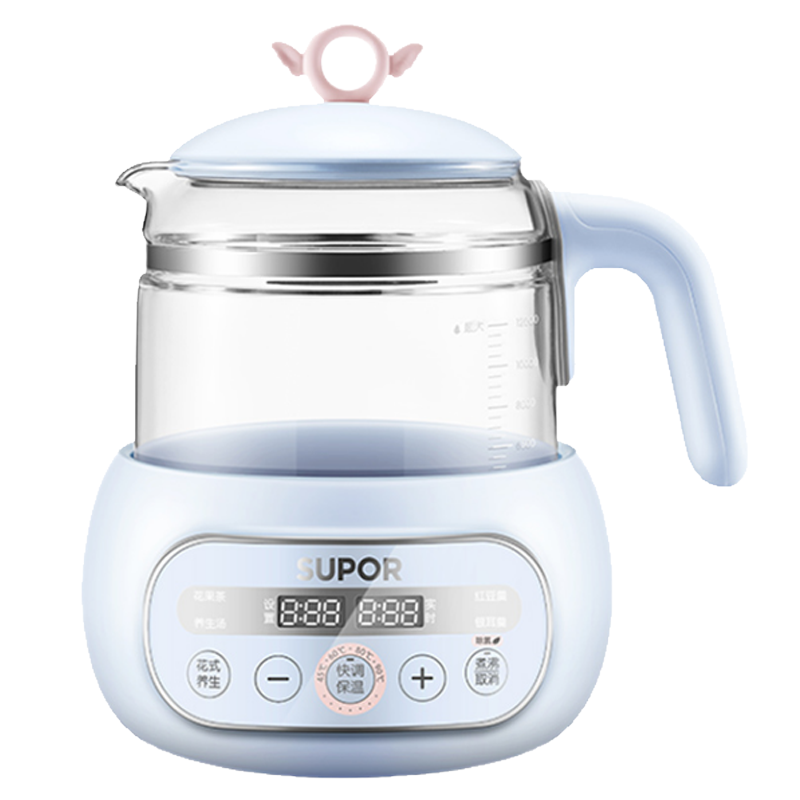 苏泊尔 多功能调奶器 智能恒温水壶婴儿自动冲奶粉暖奶温奶器 苏泊尔恒温壶 bw06天蓝色