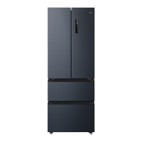 美的(Midea)BCD-439WFPZM(E) 439升变频一级能效法式多门电冰箱家用除菌无霜智能家电19分钟急速净味