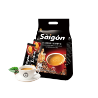 越南进口西贡咖啡 原味袋装三合一速溶咖啡粉400g冲饮25条提神即溶