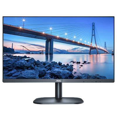 AOC 24E11XHM电脑显示器 23.8英寸全高清 低蓝光不闪窄边框 安防监控办公可壁挂爱眼不闪显示屏