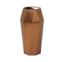 商用垃圾桶不锈钢创意带烟灰缸酒店大堂会所电梯口走廊过道烟灰桶 高档黑金-大号