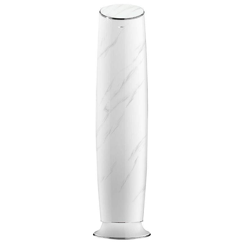 格力(GREE)空调2匹p柜机立式变频冷暖新一级能效柜式落地客厅家用圆柱空调 汉白玉 分布式送风 新款智能WIFI