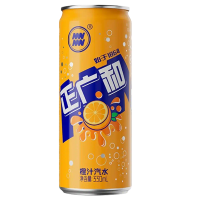 正广和橙汁汽水330ml12罐整箱老上海经典橘子汽水饮料桔子水
