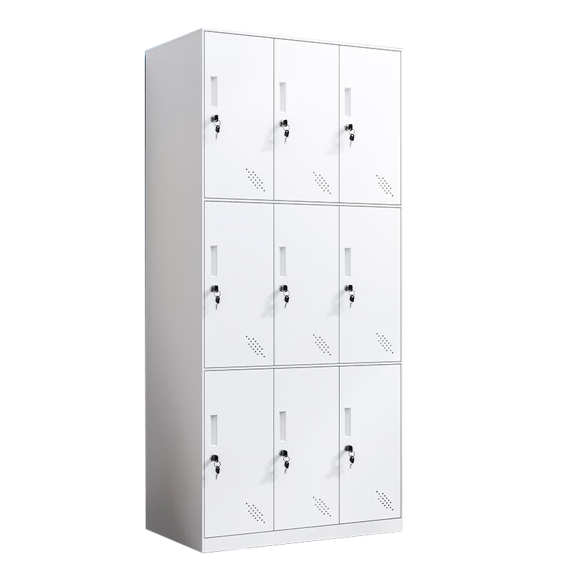 质凡钢制储物更衣柜 九门更衣柜