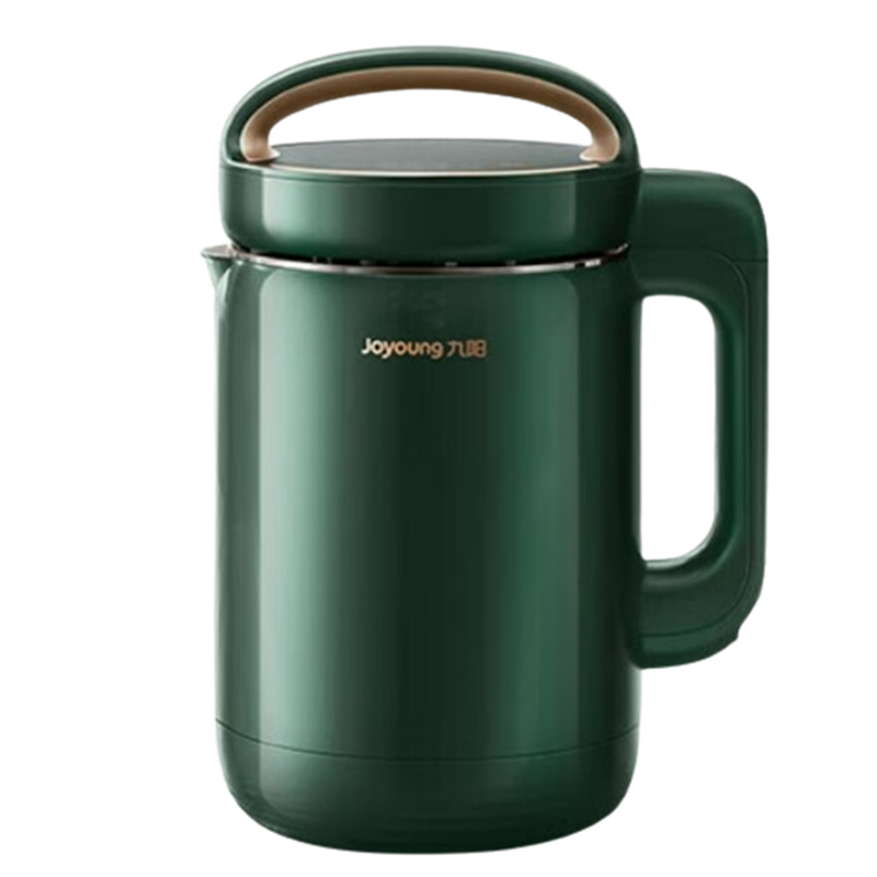 九阳(Joyoung)豆浆机家用1.2升破壁免滤预约时间不锈钢3-4人多功能防溢熬煮大容量DJ12A-D260复古绿