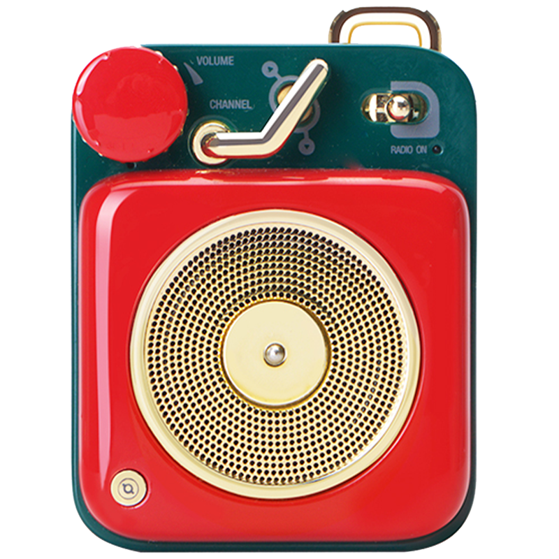 猫王音响原子唱机B612蓝牙音箱小型迷你便携送闺蜜女生生日礼物 幸运红