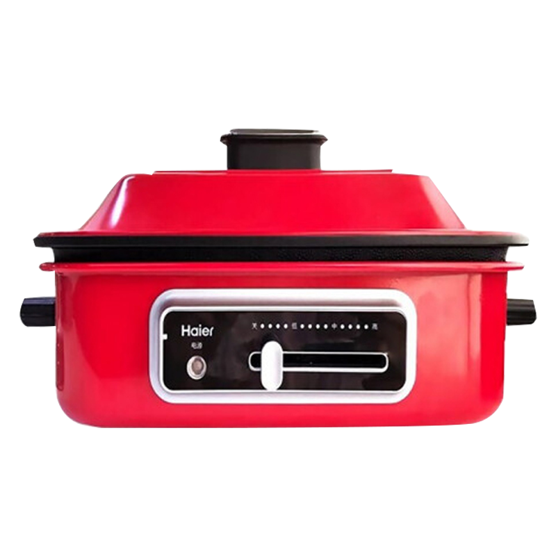 海尔(Haier)多功能烹饪锅HDR-FLJ2502A多用途烧烤锅电火锅家用电蒸锅煮炒一体锅电烤锅