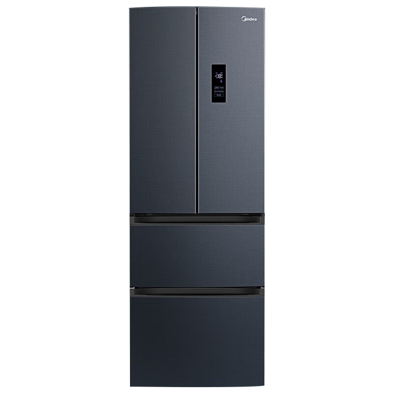 美的(Midea)345升变频一级能效法式多门四开门小型家用电冰箱风冷无霜手机智控MR-345WFPZ1E大容量三档变温