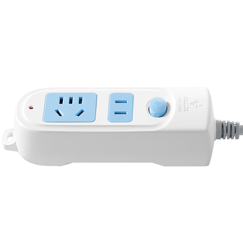 公牛(bull)GN-612全长5米2插位总控开关插座板插线板插排插接线板拖线板电插座面板保护智能电器白色