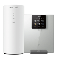 美的(Midea)净水器管线机套装RO反渗透净水机饮水机一体家用厨下全屋直饮壁挂式加热伴侣 花生600G+908-R