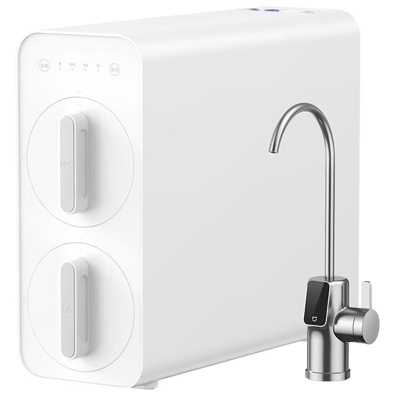 米家小米净水器家用净水机400G 双芯6级过滤无罐可直饮 3年RO反渗透 大屏智显龙头 无双酚A厨下净水器