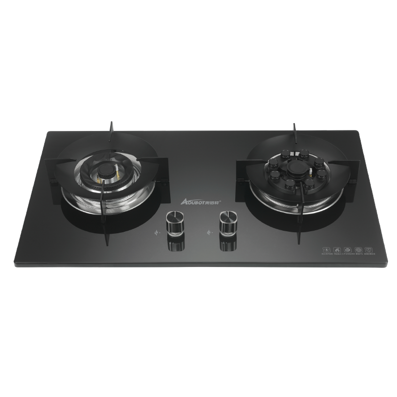 奥铂特 货号AZ588 燃气灶具 煤气灶 天然气灶 家用台嵌 两用玻璃灶 大火力 天然气