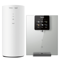 美的(Midea)净水器管线机套装RO反渗透净水机饮水机一体家用厨下全屋直饮壁挂式加热伴侣 花生800G+908-R